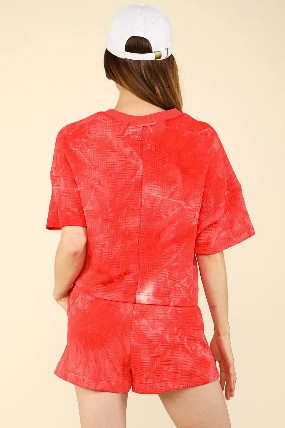 VERY J Quilted Washed Crop Top and Shorts Set - Love Salve